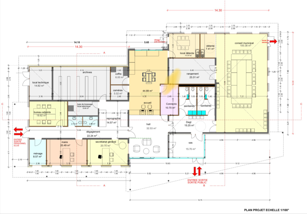 Plan interieur nouvelle mairie