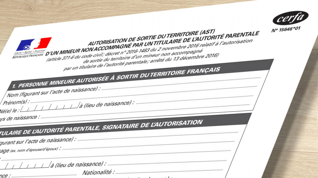autorisation sortie territoire cerfa
